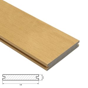 Fiberdeck Premium Vlonderplank 22,5x138 mm - Lengte 300 cm - Cedar (massief)